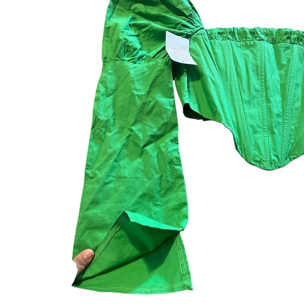 Vibrant Green Off-Shoulder Top - Picture 6 of 6